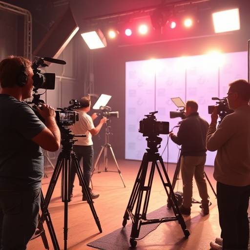 Image illustrative du cours de réalisation de courts métrages montrant un plateau de tournage